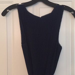 Navy blue evening gown